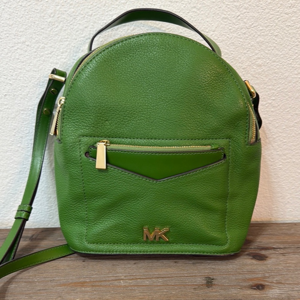 Michael Kors Jessa Green convertible backpack